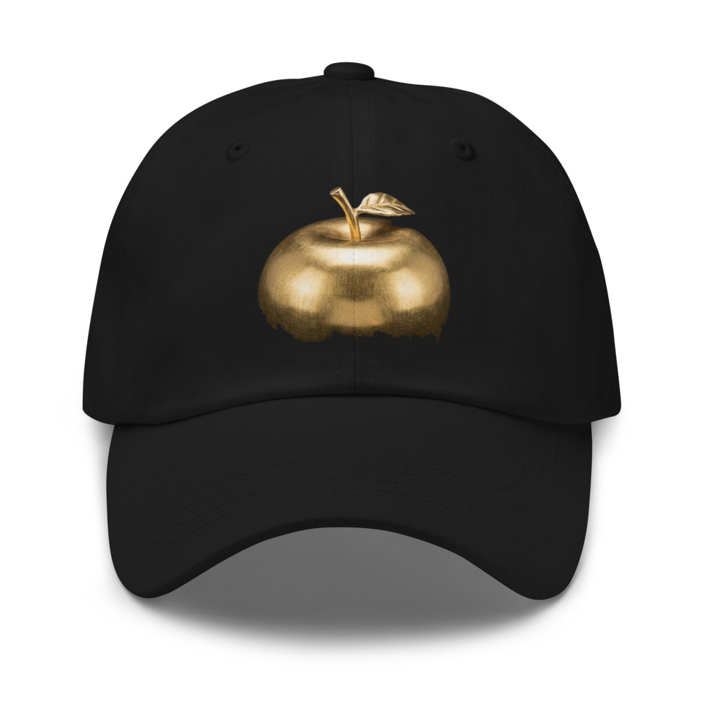 Black snapback with Apple design