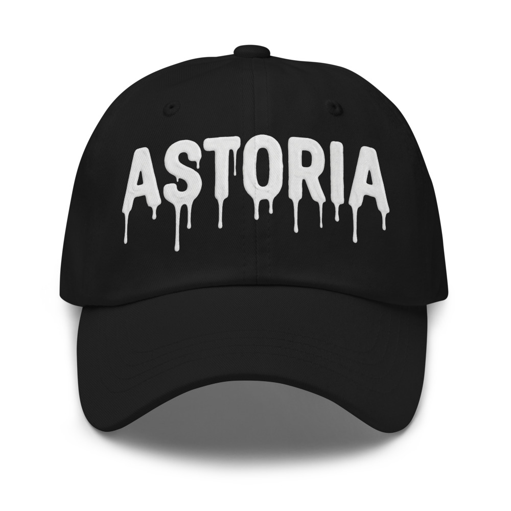 Black snapback with Astoria design