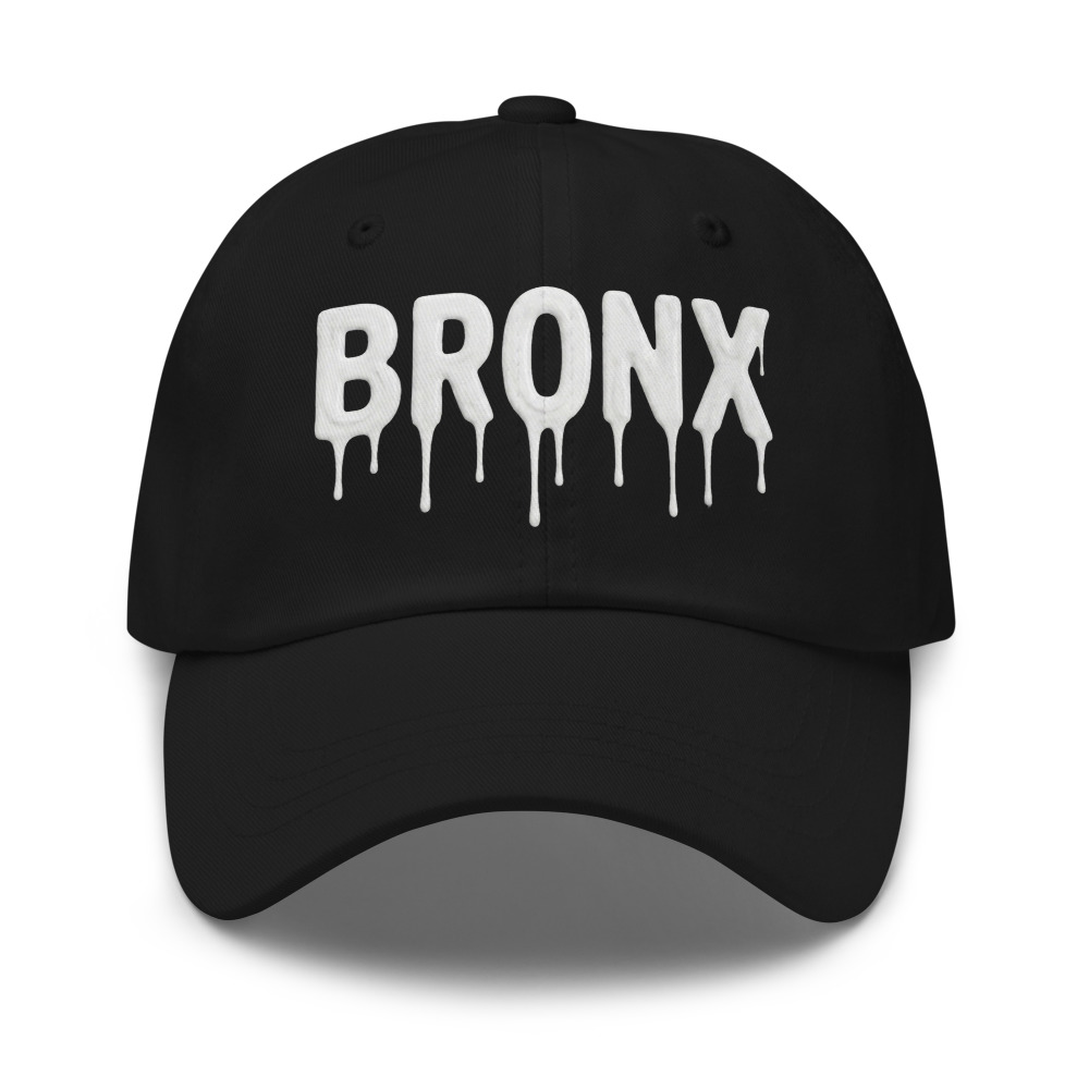 Black snapback with Bronx design