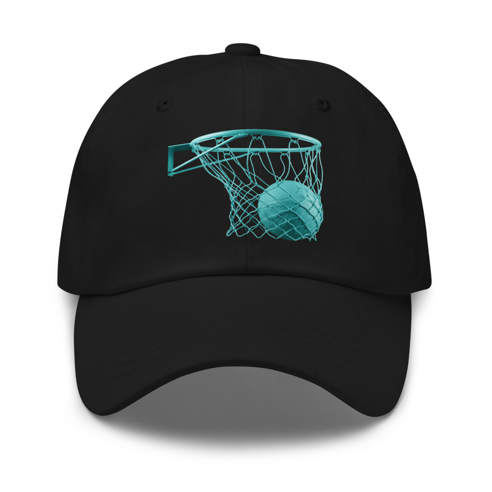 Black cap snapback with Hoops design