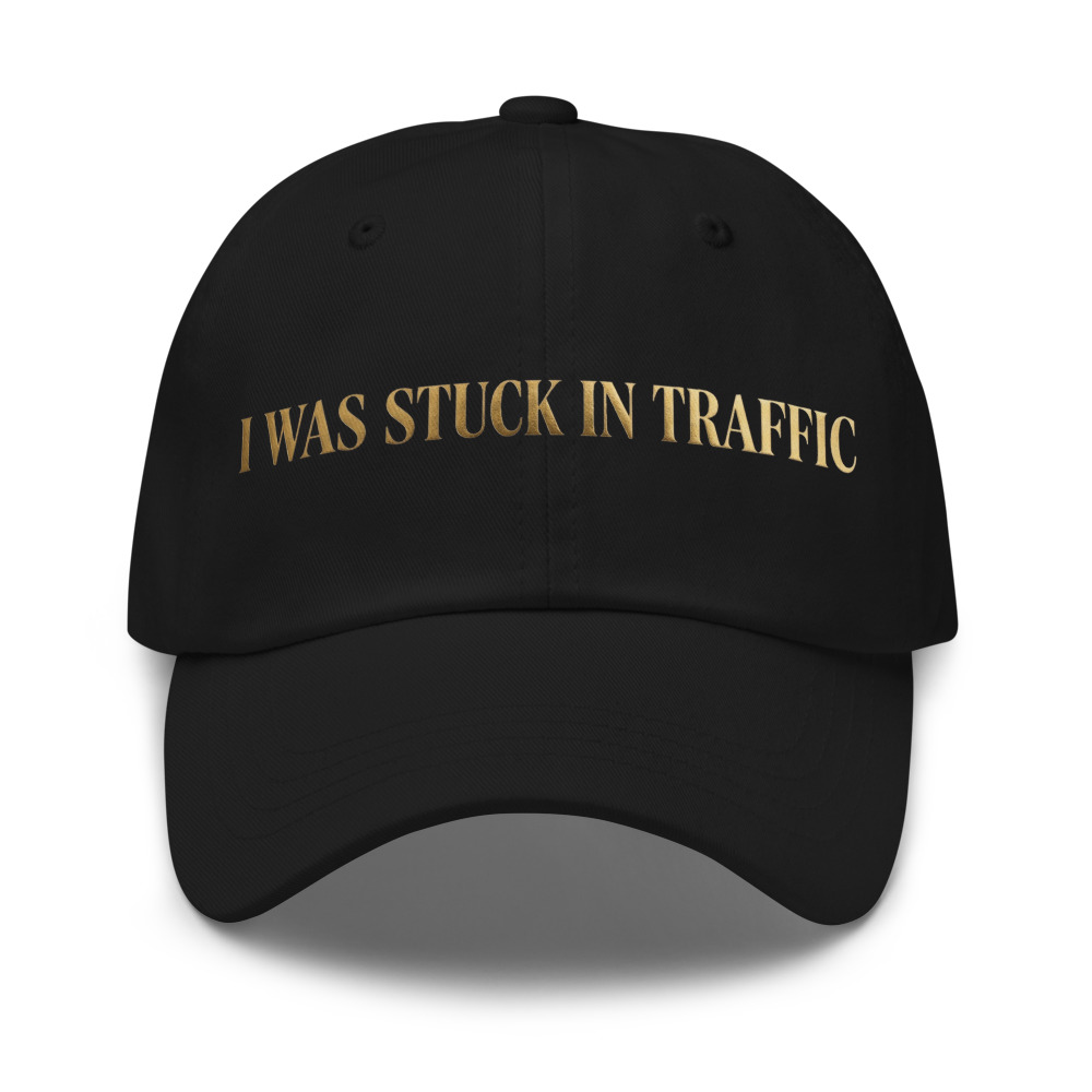 Black snapback with Traffic design
